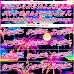 Custom Black Pink-White 3D Pattern Design Beach Hawaii Palm Trees Authentic Baseball Jersey