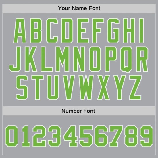 Custom Gray Neon Green-White Authentic Throwback Basketball Jersey