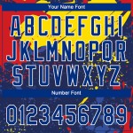 Custom Figure Royal-Gold 3D Pattern Design Authentic Baseball Jersey