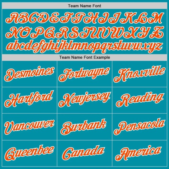 Custom Teal Orange-White Authentic Throwback Basketball Jersey