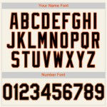 Custom Cream Black Orange-Old Gold Authentic Baseball Jersey