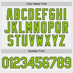 Custom White Neon Green-Black Two-Button Unisex Softball Jersey