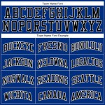 Custom Royal White Pinstripe Black-White Authentic Basketball Jersey