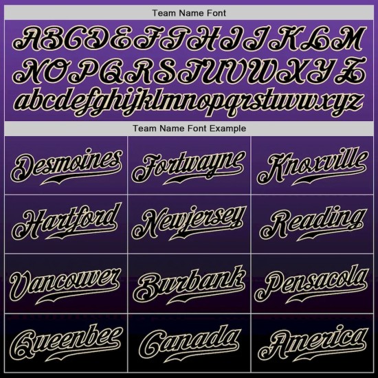 Custom Purple Black-Cream Authentic Fade Fashion Baseball Jersey