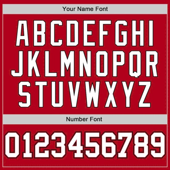 Custom Red White-Black Authentic Baseball Jersey