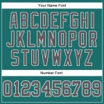 Custom Aqua Steel Gray-White Long Sleeve Performance T-Shirt