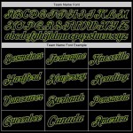 Custom Black Neon Green-Purple Authentic Throwback Basketball Jersey