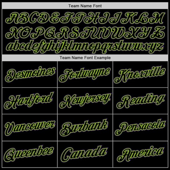 Custom Black Neon Green-Purple Authentic Throwback Basketball Jersey