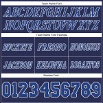 Custom Navy Royal-White Authentic Throwback Basketball Shorts